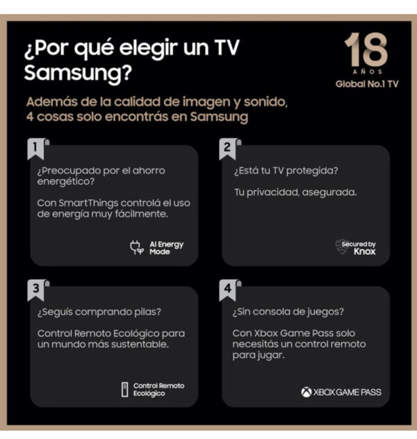 SMART TV 50" SAMSUNG 4K UHD CRYSTAL - Imagen 4